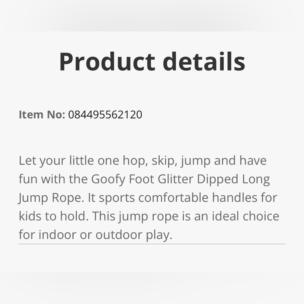 GLITTER JUMP ROPE - Picture 3 of 7